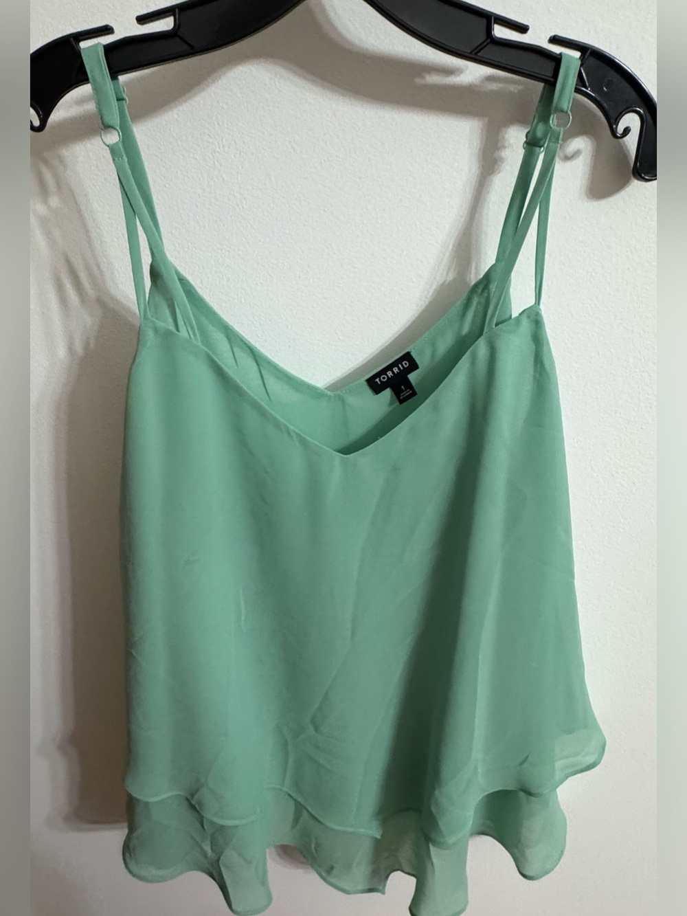 Torrid Mint Green Layered Chiffon Cami